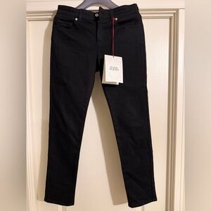 ❗️NWT❗️Alexander McQueen Black Denim Trousers with Logo Patch.